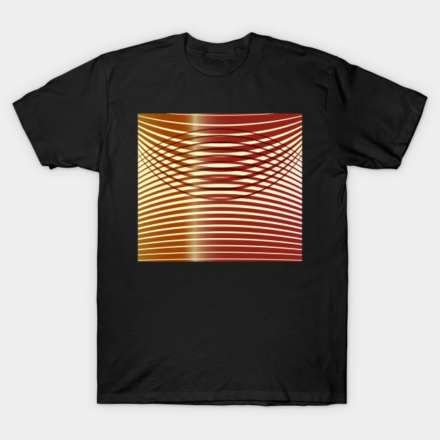 Geometric Cafe ilusion brown T-Shirt by soycarola